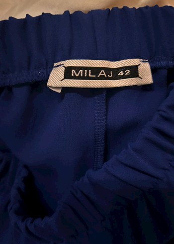 Uzun Kollu İş Kadını Mavisi Nakışlı Kadın Ceketi - Görsel 4