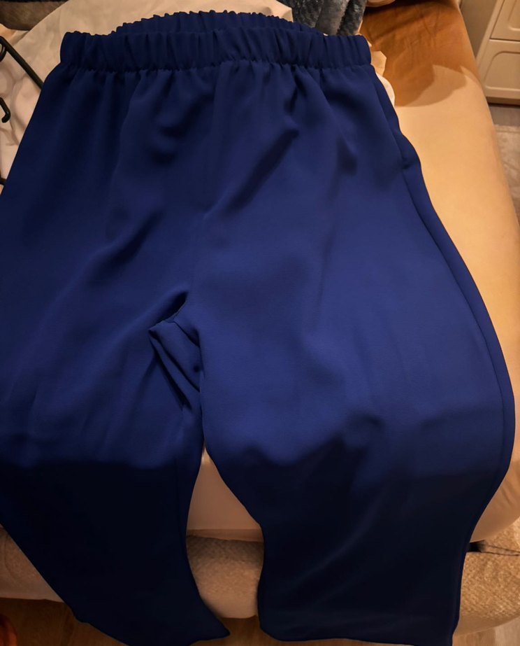 Uzun Kollu İş Kadını Mavisi Nakışlı Kadın Ceketi - Görsel 3