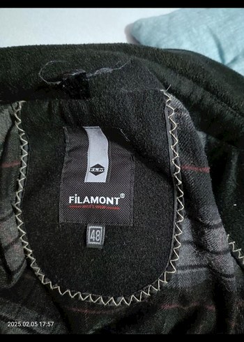 Siyah Fermuarlı Midi Erkek kaşe Ceket - Görsel 2