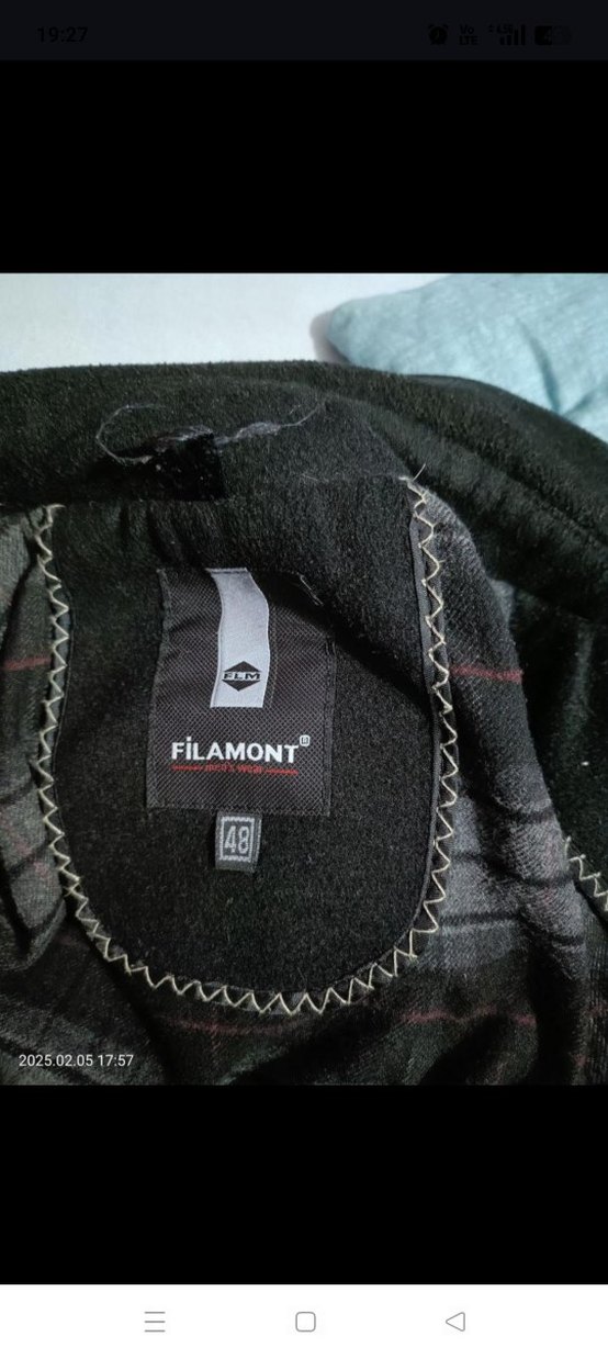 Siyah Fermuarlı Midi Erkek kaşe Ceket - Görsel 2