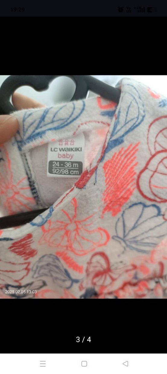 Kız Çocuk Renkli Kısa Kollu Elbise - Görsel 4