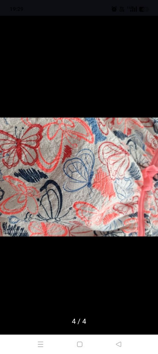 Kız Çocuk Renkli Kısa Kollu Elbise - Görsel 5