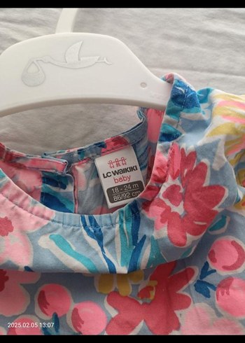 Kolsuz Renkli Kız Çocuk Elbisesi - Görsel 5