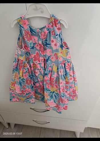 Kolsuz Renkli Kız Çocuk Elbisesi - Görsel 2