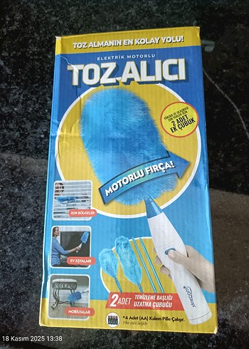 Mavi Elektrikli Toz Alıcı Motorlu Fırça - Görsel 3