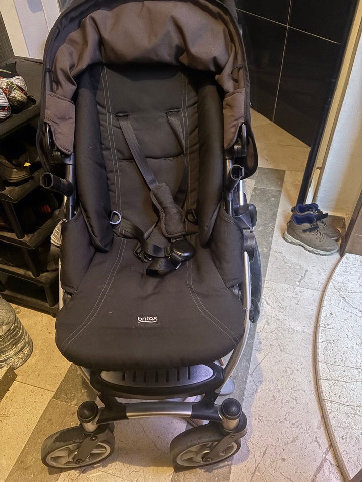 Kahverengi-Siyah Britax Bebek Arabası - Görsel 4