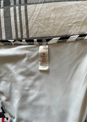 s Beden siyah Renk Zebra Desenli Siyah Bikini Takım