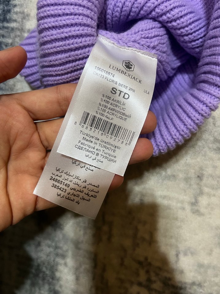 Lumberjack Kadın Bere ve çorap - Görsel 5