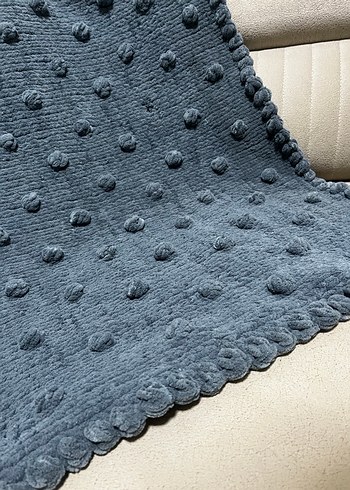 Ponponlu el işi bebek battaniyesi - Görsel 2