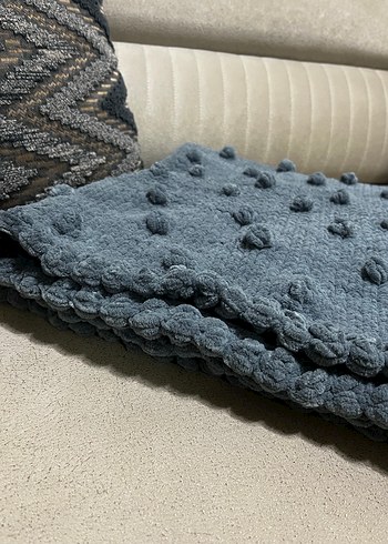 Ponponlu el işi bebek battaniyesi - Görsel 6