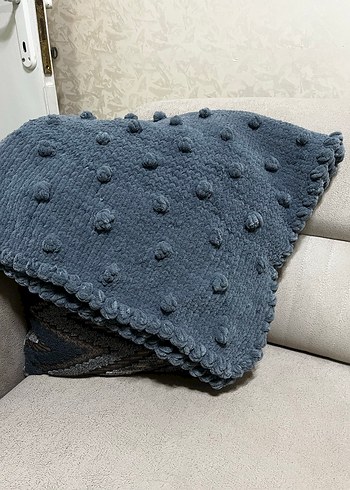 Ponponlu el işi bebek battaniyesi - Görsel 7