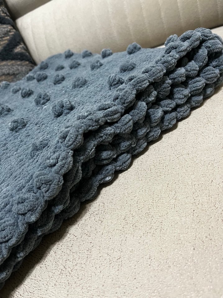 Ponponlu el işi bebek battaniyesi - Görsel 5