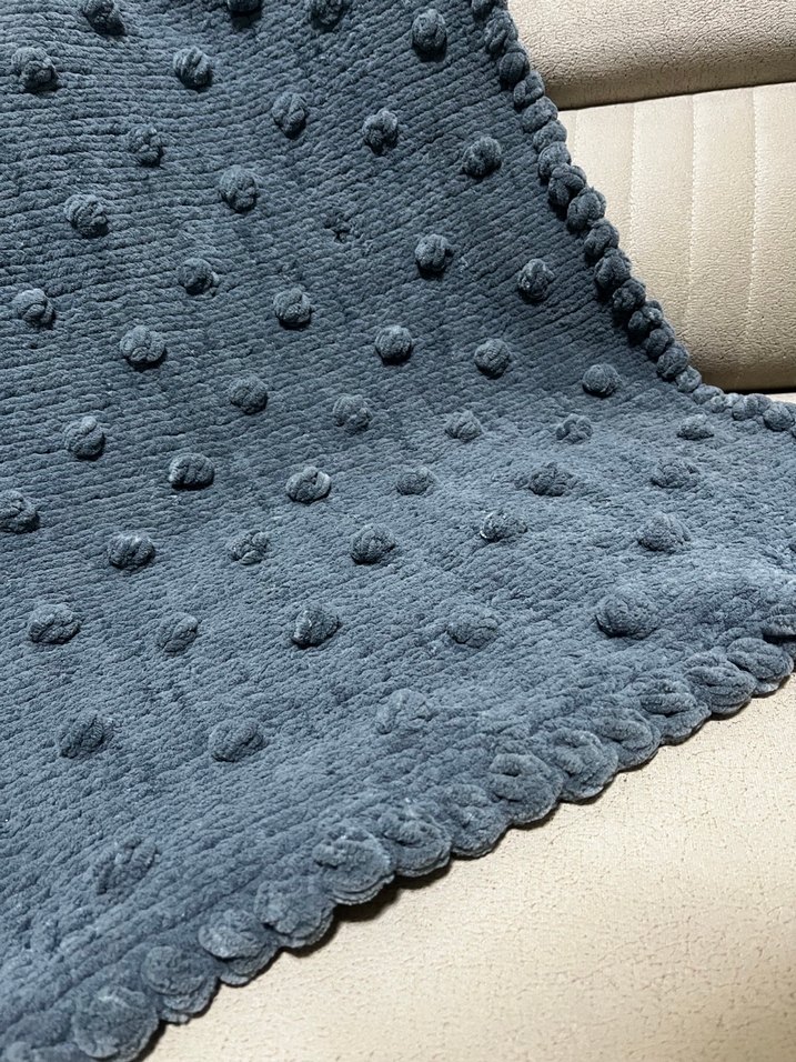 Ponponlu el işi bebek battaniyesi - Görsel 2