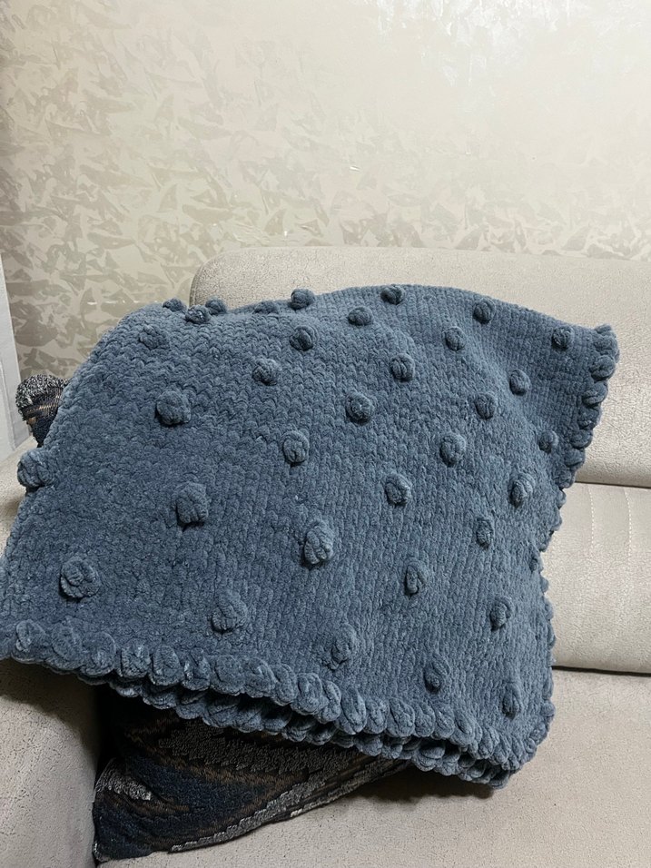 Ponponlu el işi bebek battaniyesi - Görsel 4