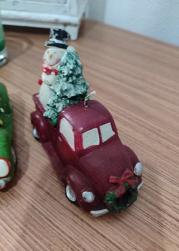 Beden Renkli Noel temalı mum