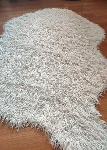 English Home Bohem Tarzı Beyaz Peluş Halı