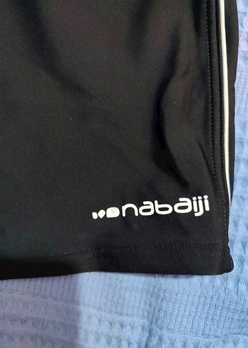 Erkek Siyah Kısa Kollu Mayo Şortu - Görsel 2