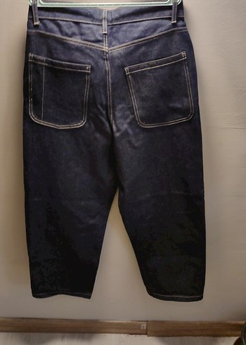 Bershka Kahverengi Bol Kesim Kadın Denim Pantolon