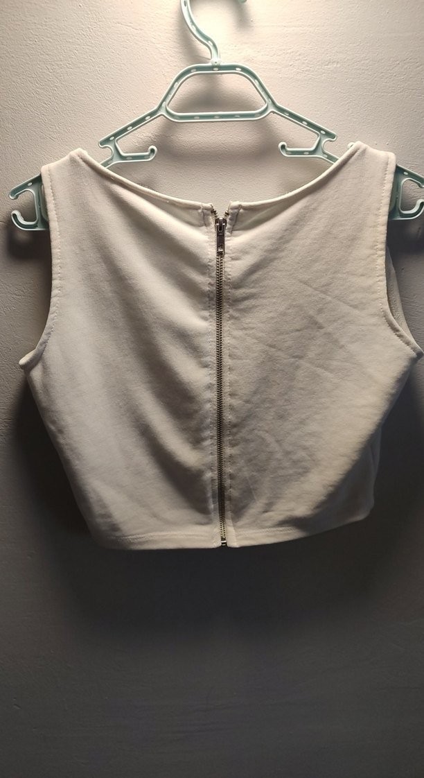 Beyaz Kısa Askısız Kadın Bustiyer - Görsel 2