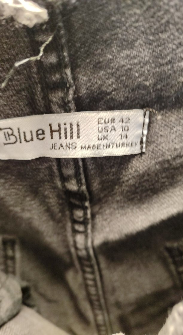 Siyah Bol Kesim Kadın Kot Pantolon - Görsel 3