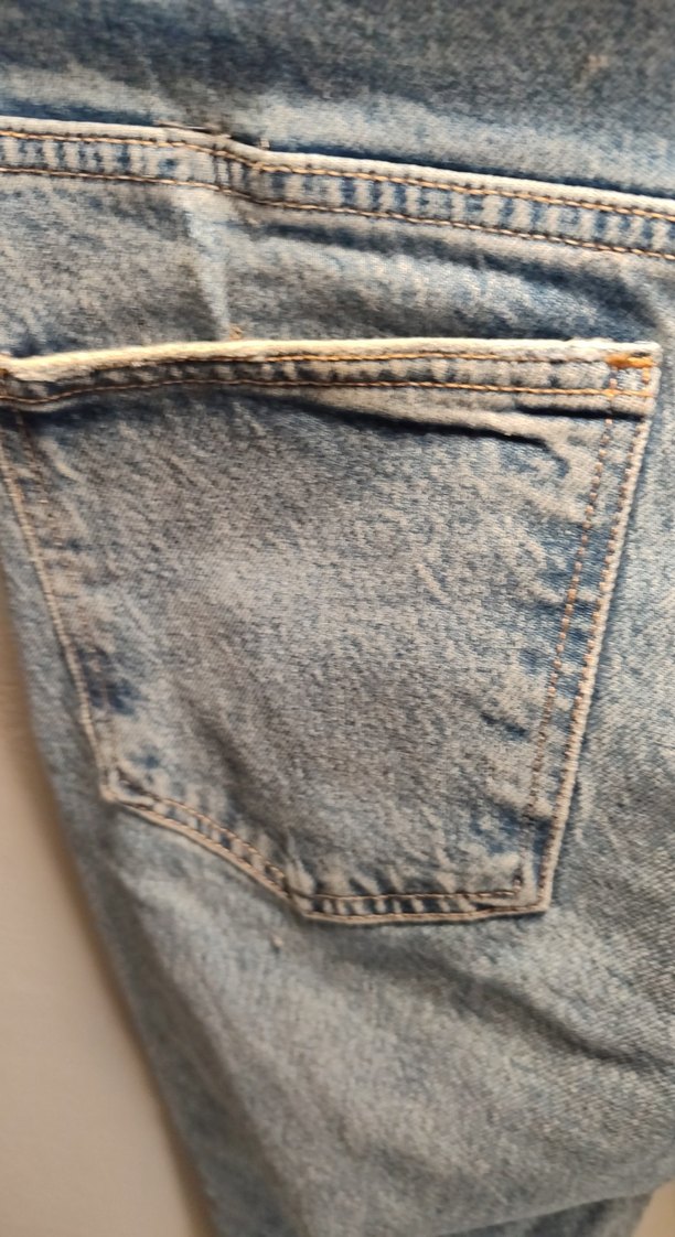 Gevşek Kesim Kadın Mavi Denim Jean - Görsel 4