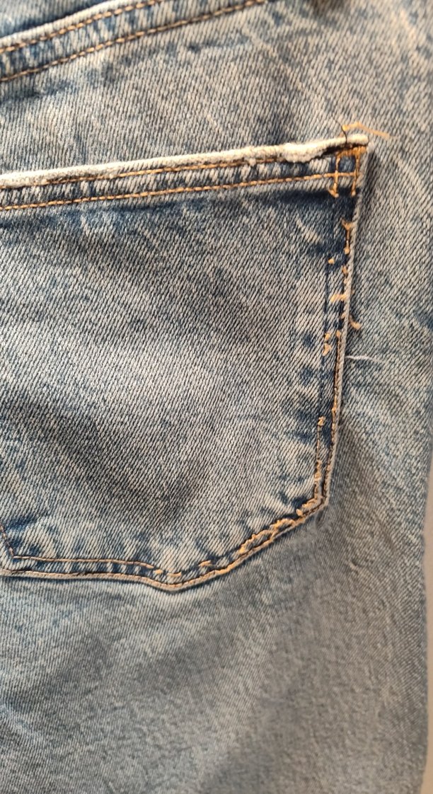 Gevşek Kesim Kadın Mavi Denim Jean - Görsel 3