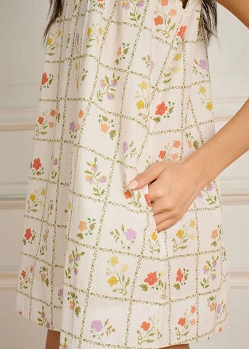 Bohem Tarzı Kolsuz Mini Elbise - Görsel 4