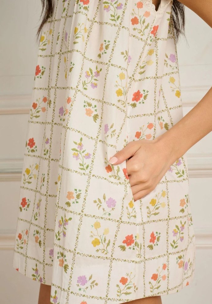 Bohem Tarzı Kolsuz Mini Elbise - Görsel 4