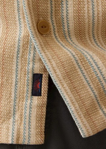 Erkek Bej Bohem Uzun Kollu Gömlek - Görsel 2