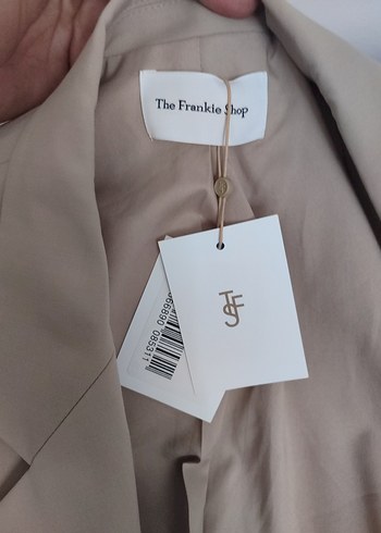 Bej Keten Kadın Ofis Ceket - Görsel 5