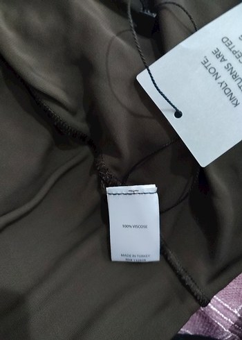 Uzun Kollu V Yaka Kahverengi Kadın Bluz - Görsel 7