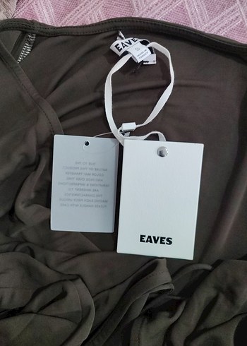 Uzun Kollu V Yaka Kahverengi Kadın Bluz - Görsel 6