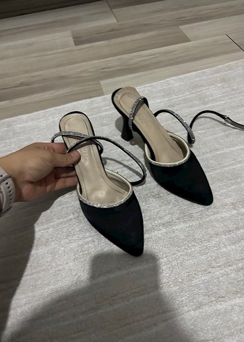 37 Beden siyah Renk Klasik Siyah Stiletto Topuklu Kadın Ayakkabı