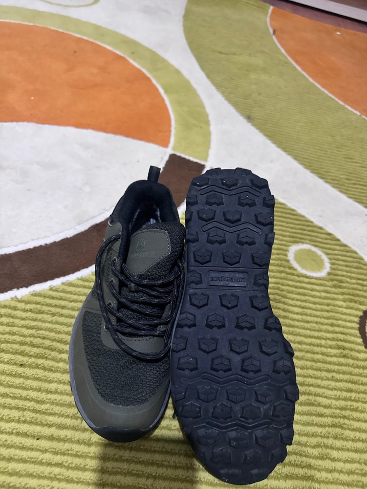 Gri Erkek Spor Ayakkabı Velcro Bantlı - Görsel 2