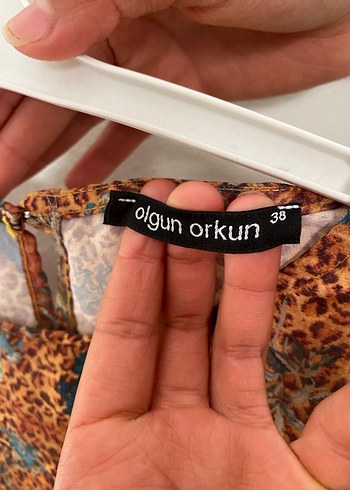 Bohem Uzun Kollu Kahverengi Fırfırlı Elbise - Görsel 4