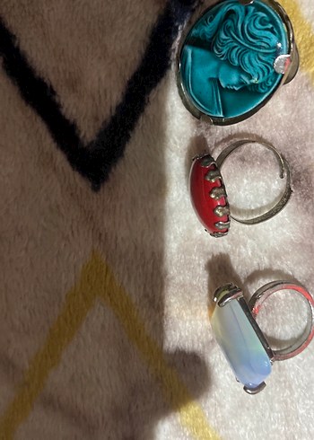 Renkli Vintage Kadın Yüzükleri - Görsel 2