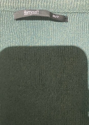 Düğmeli V Yaka Yeşil Hamile Bluzu - Görsel 3