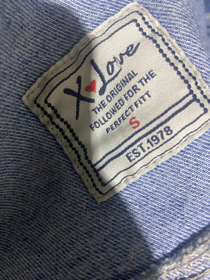 Kadın Mavi Batik Desenli Kot Ceket - Görsel 5