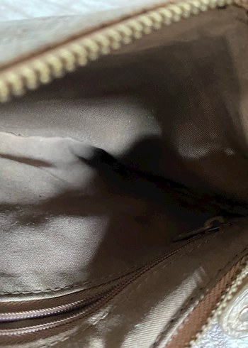 Yılan Desenli Kahverengi Kadın Portföy Çanta - Görsel 3