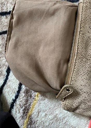 Yılan Desenli Kahverengi Kadın Portföy Çanta - Görsel 5