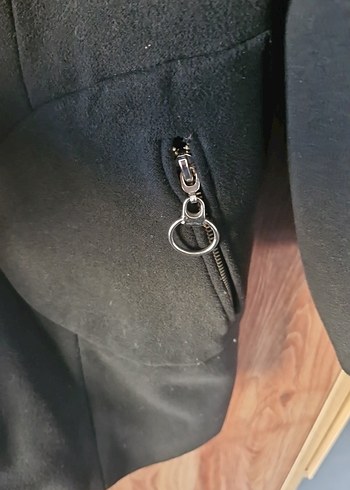 Siyah Midi Goth Kadın Ceket - Görsel 7