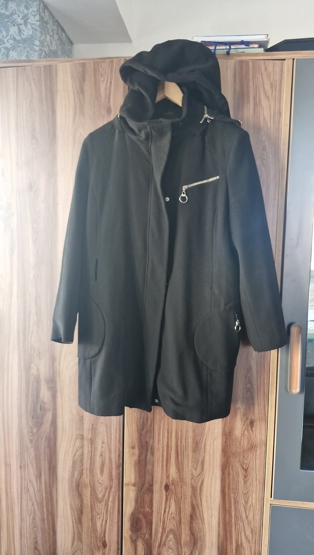 Siyah Midi Goth Kadın Ceket - Görsel 3