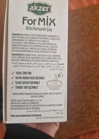 Akzer ForMix Bitki Karışımlı Toz Çay 150g - Görsel 6