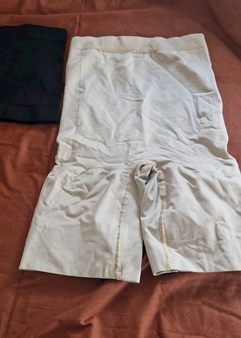 Düz Bej Mini Hamile Şortu korse - Görsel 10