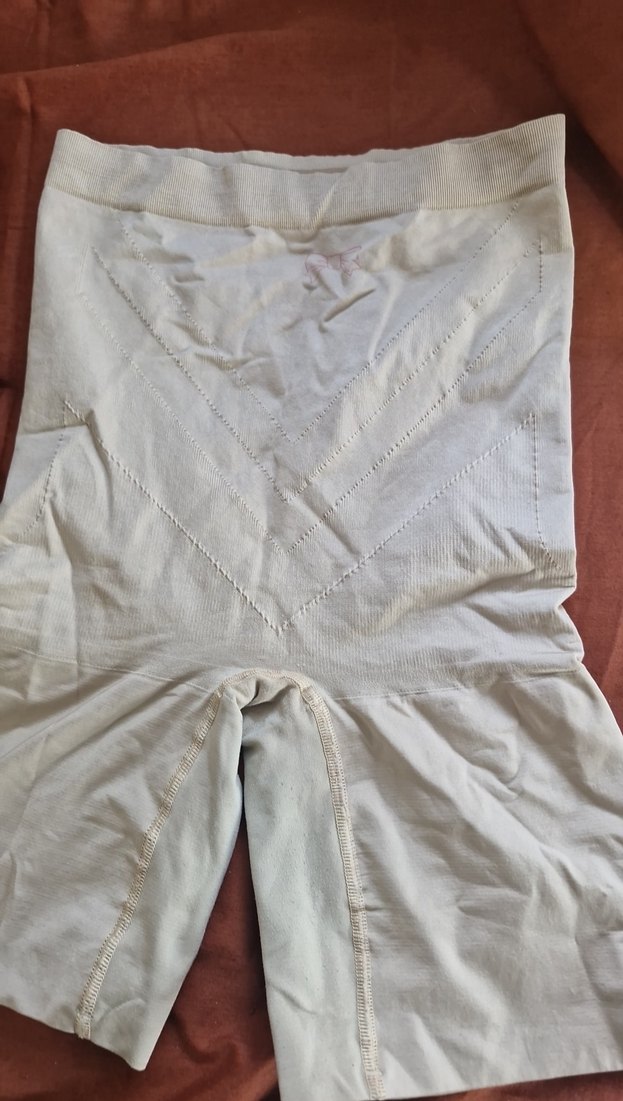 Düz Bej Mini Hamile Şortu korse - Görsel 3