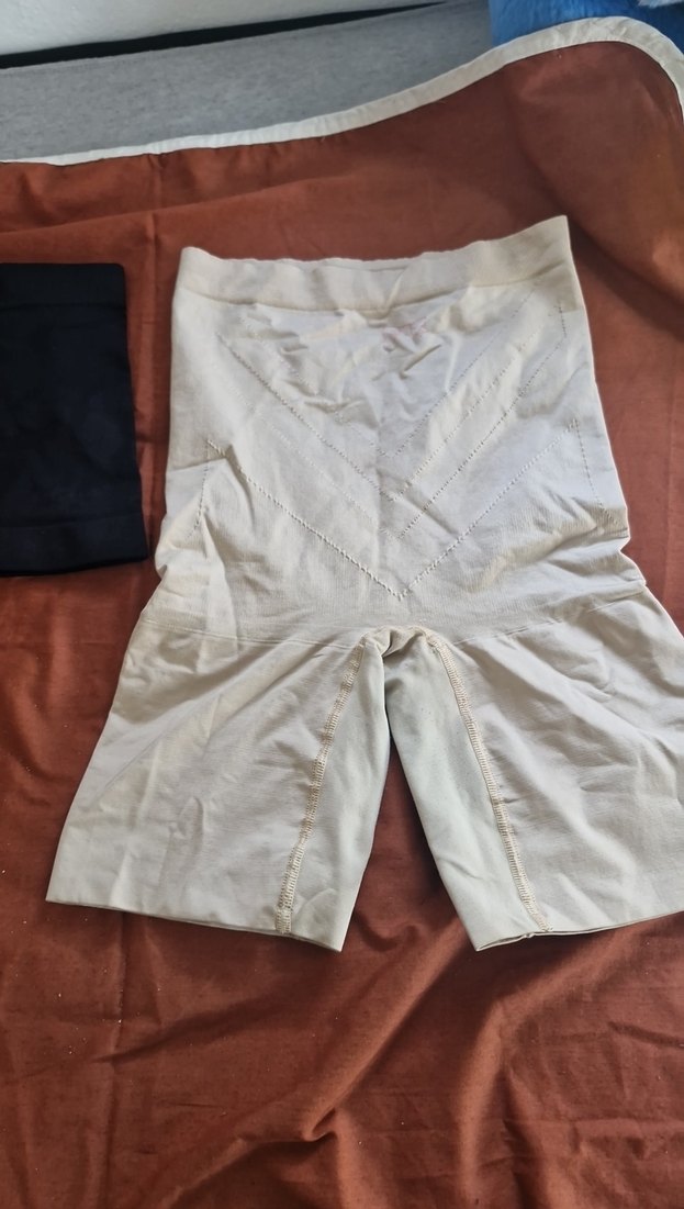 Düz Bej Mini Hamile Şortu korse - Görsel 2