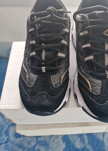 Yılan Desenli Siyah Spor Stiletto Sneaker - Görsel 14