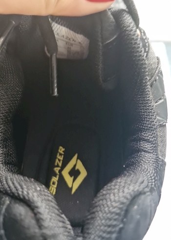 Yılan Desenli Siyah Spor Stiletto Sneaker - Görsel 10