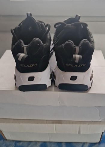 Yılan Desenli Siyah Spor Stiletto Sneaker - Görsel 8