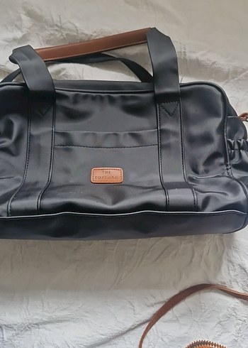 Siyah Deri Tokalı Kadın Çanta Seti - Görsel 11